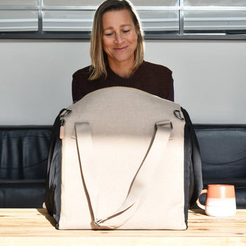 JacaPod Tote (shell) sesame (L)