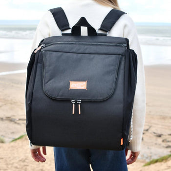 JacaPod Backpack x3 pods, mat & muslin charcoal (L) - PacaPod