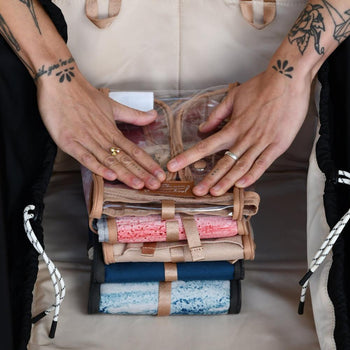 JacaPod Backpack x2 pods, mat & muslin charcoal (L) - PacaPod