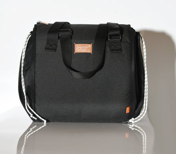 JacaPod Tote x2 pods, mat & muslin charcoal (L) - PacaPod