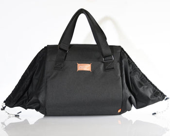 JacaPod Tote x2 pods, mat & muslin charcoal (L) - PacaPod