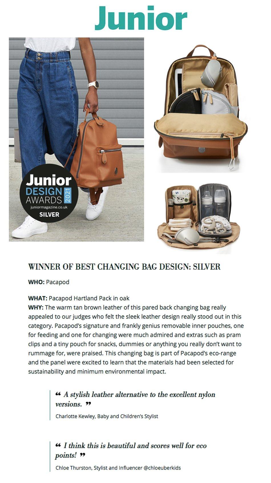 Junior Design Awards - Silver Winner