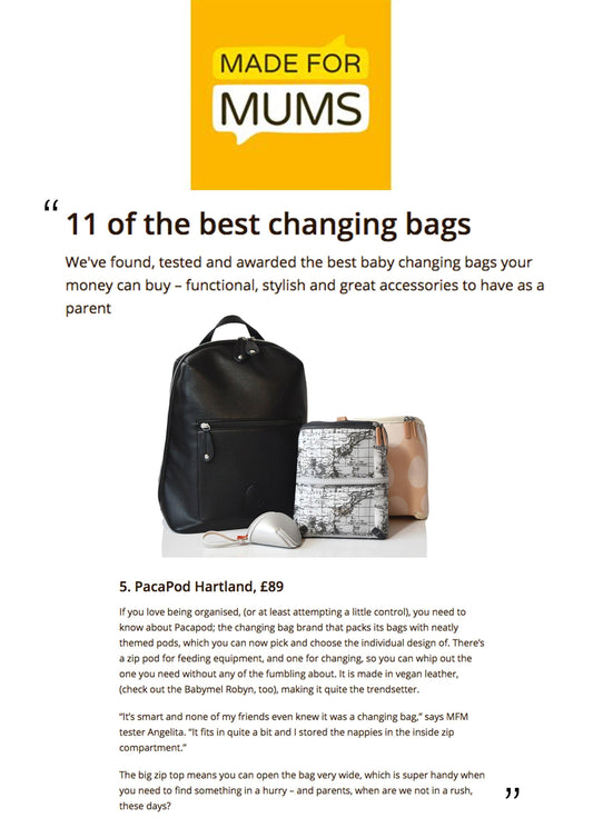 Made For Mums Best Bags