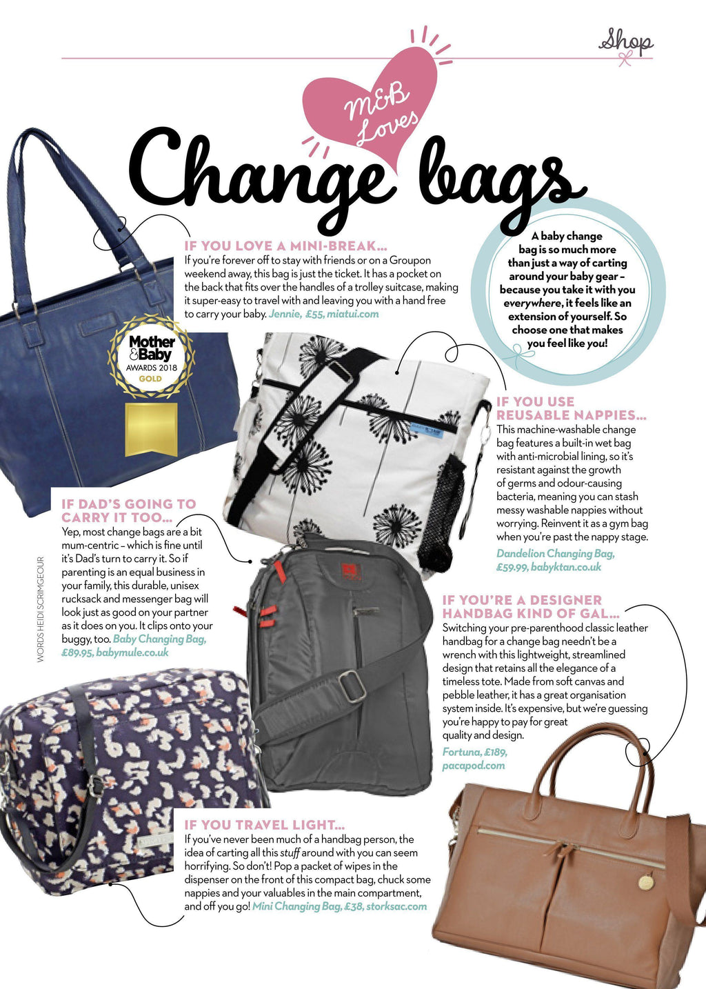 Mother & Baby magazine loves our Fortuna
