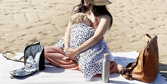 baby visit to the beach