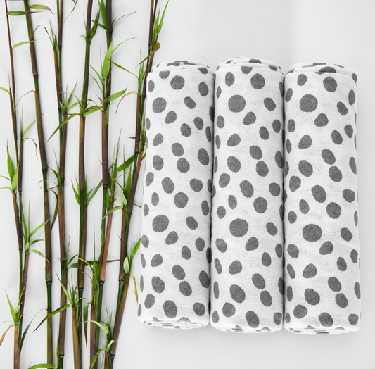 Bamboo Baby Muslin Swaddles 3 Pack