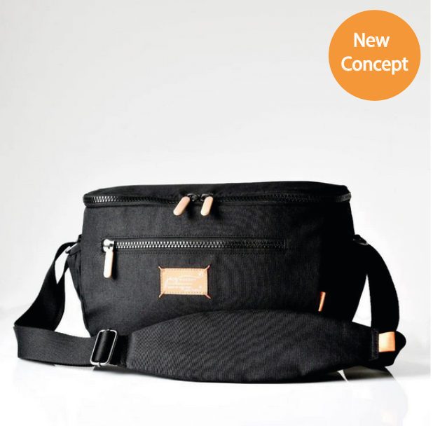 JacaPod Sling (shell) charcoal (M) - PacaPod