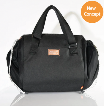 JacaPod Tote x2 pods, mat & muslin charcoal (L)