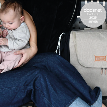 JacaPod Backpack x2 pods, mat & muslin sesame (L)