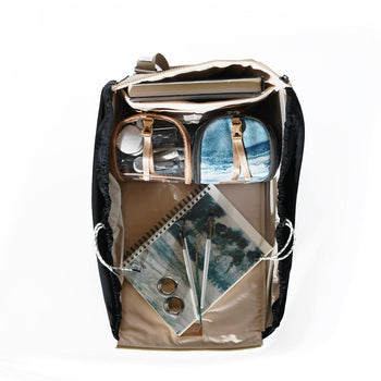 JacaPod Tote x3 pods, mat & muslin sesame (L)