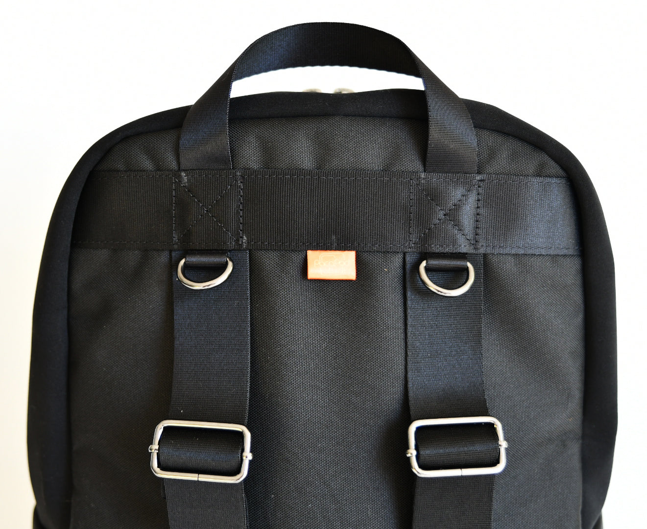 close up view of the back of the pacapod rockham bag