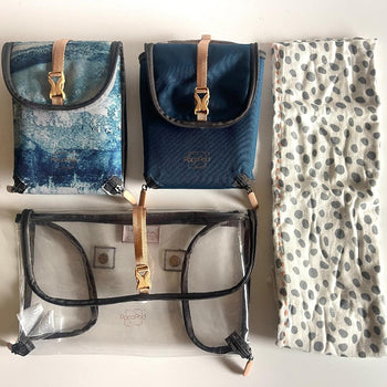 JacaPod Tote x3 pods, mat & muslin sesame (L) - PacaPod