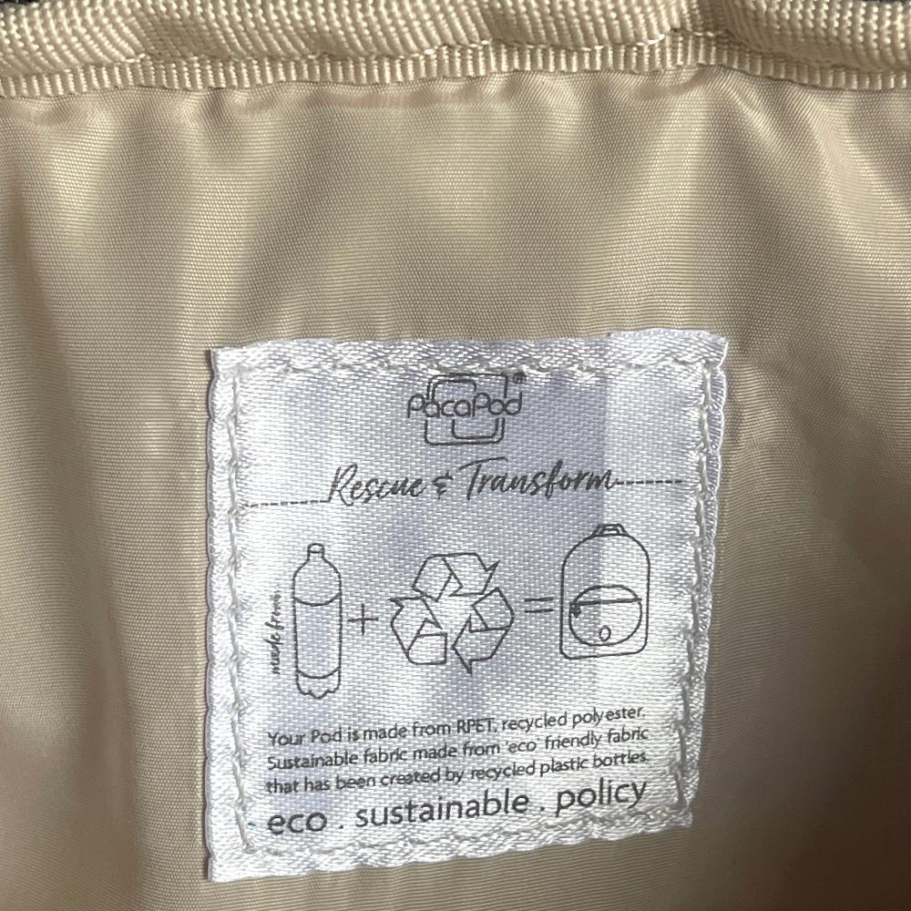 recycled plastic bottle fabric label