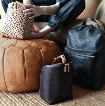 baby and mum with hartland croc and pods baby changing bag