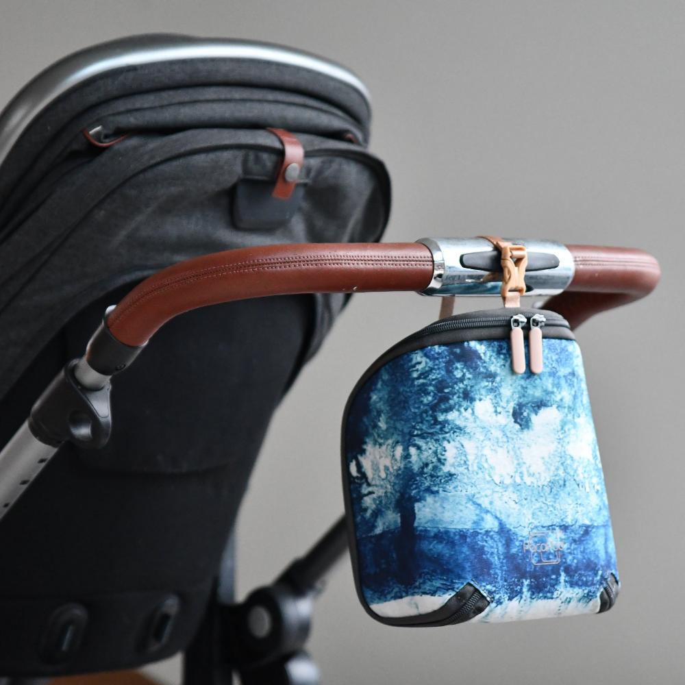 hague blue on pram handle