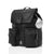 Hastings Knapsack changing bag with the feeder pod, changer pod, mat and pram clips beside it with a white background