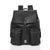 Hastings Knapsack changing bag with the feeder pod, changer pod, mat and pram clips beside it with a white background