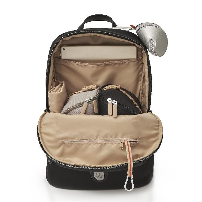Unzipped rockham changing bag showing the pods inside