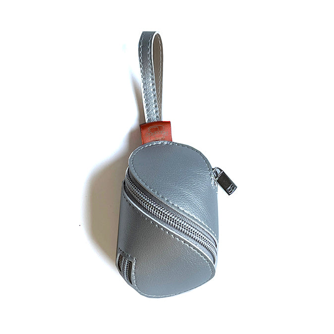 A zipped up silver minipod